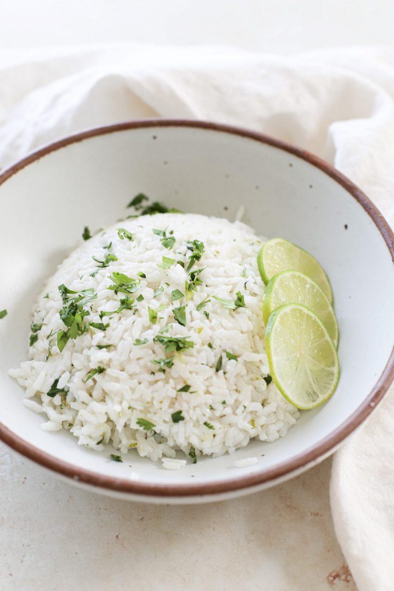 Coconut Lime Rice - A Nourishing Plate