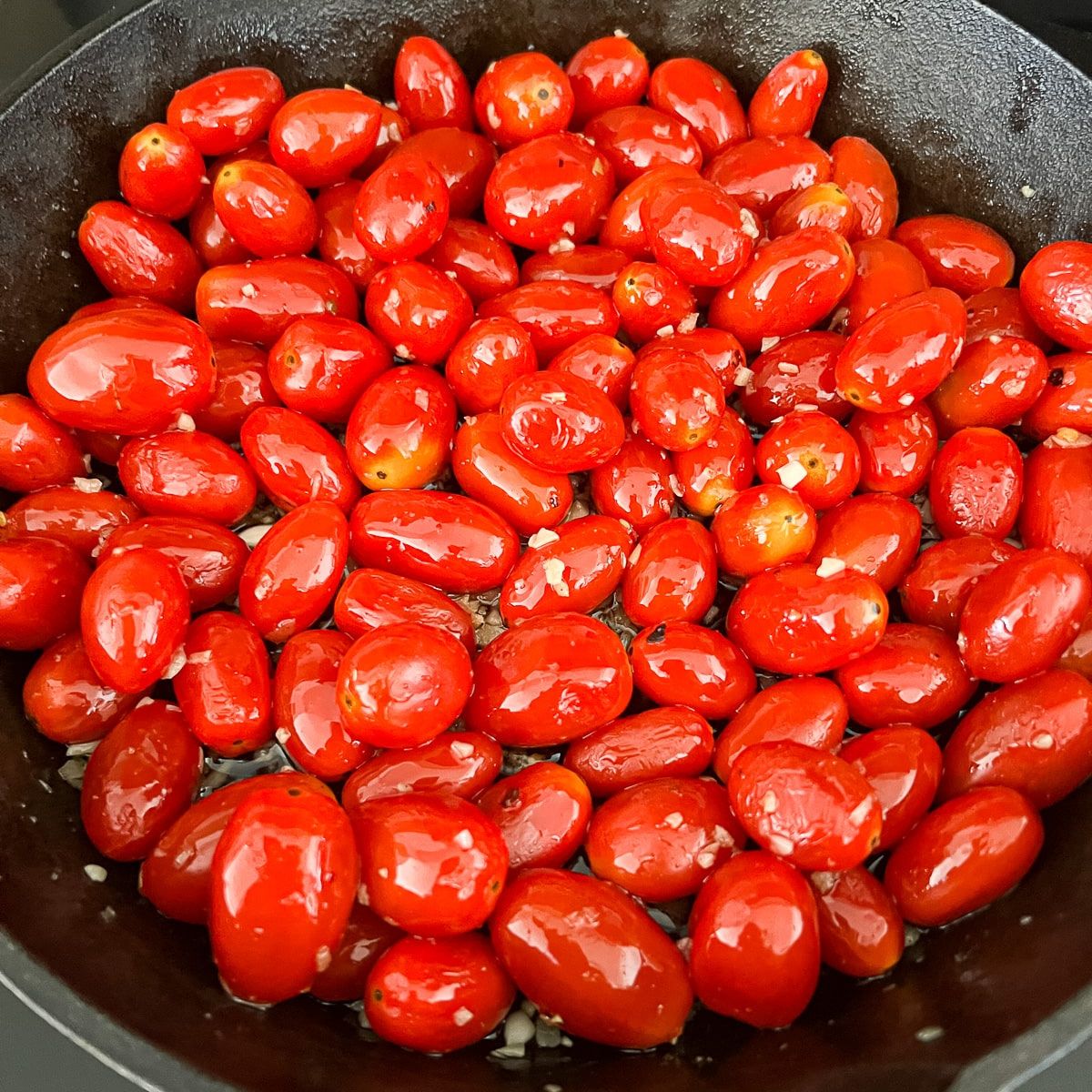 Burst Cherry Tomato Pasta - A Nourishing Plate