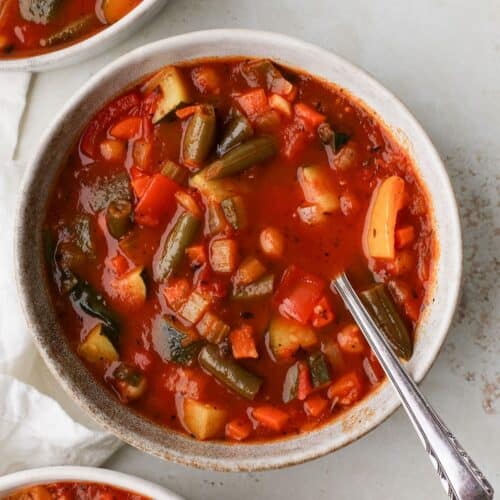 10 Vegetable Soup (Easy Homemade Recipe) - A Nourishing Plate